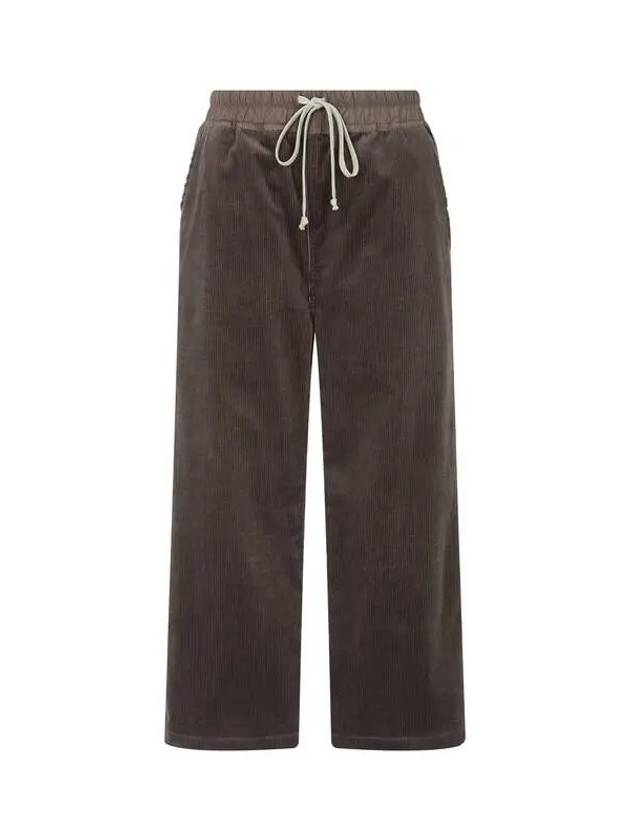 WOMEN DRKSHDW Cropped Corduroy Pants Dark Brown 271190 - RICK OWENS - BALAAN 1
