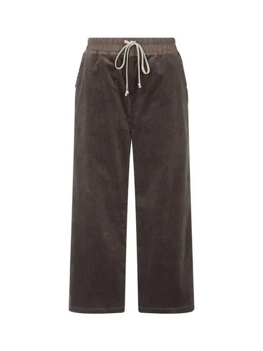 WOMEN DRKSHDW Cropped Corduroy Pants Dark Brown 271190 - RICK OWENS - BALAAN 1