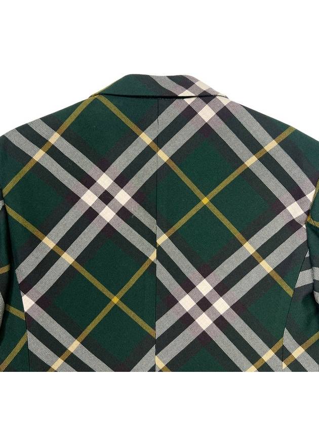 Men s Green Check Blazer Jacket - BURBERRY - BALAAN 6