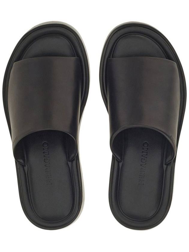 Salvatore single band slider slippers - SALVATORE FERRAGAMO - BALAAN 3