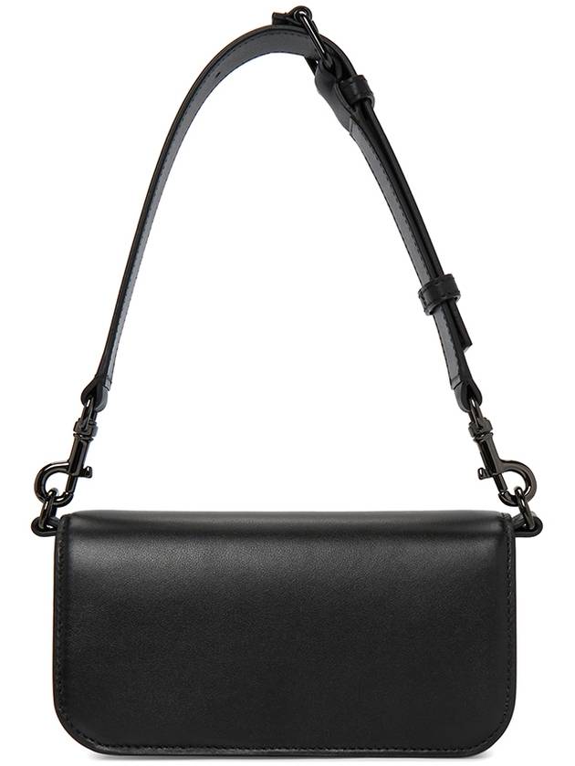 Signature V Logo Mini Loco Leather Cross Bag Black - VALENTINO - BALAAN 6