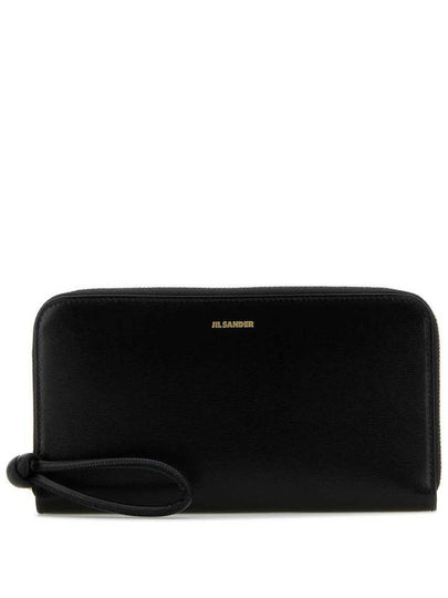 Logo All-Round Zipper Long Wallet Black - JIL SANDER - BALAAN 2