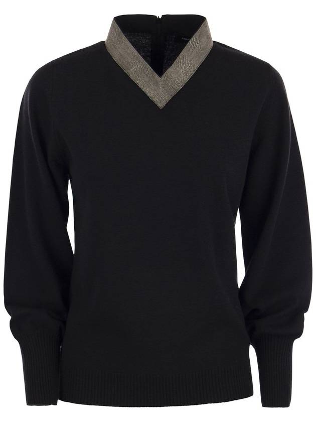 Sweater MAD223F321 H728 825 BLACK - FABIANA FILIPPI - BALAAN 2