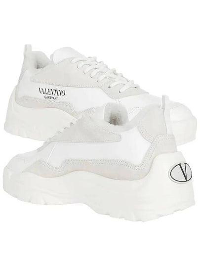 Banshee brushed low-top sneakers TY2S0B17 QSM 0BO - VALENTINO - BALAAN 2