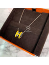 Pop H Pendant Necklace Silver - HERMES - BALAAN 6