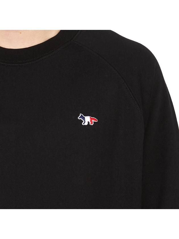 Tricolor Fox Patch Sweatshirt Black - MAISON KITSUNE - BALAAN 9