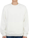 Men's Garment Dyed Crew Neck Sweatshirt White - TEN C - BALAAN 1