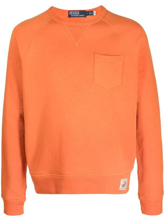 Pocket Patch Sweatshirt Orange - POLO RALPH LAUREN - BALAAN 1