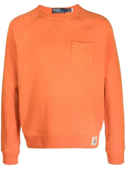 Pocket Patch Sweatshirt Orange - POLO RALPH LAUREN - BALAAN 2