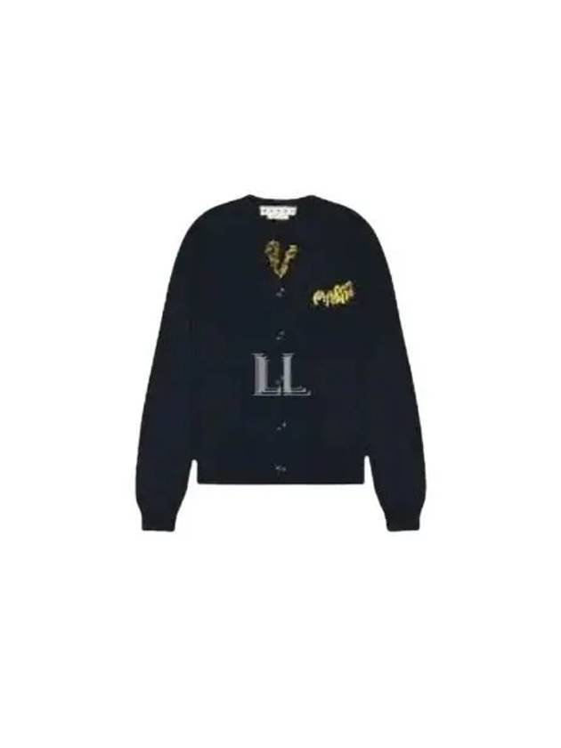 Logo Cardigan Black - MARNI - BALAAN 2