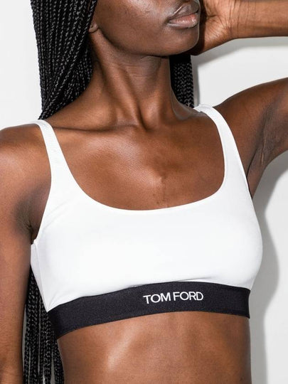 Women's Modal Signature Bra White - TOM FORD - BALAAN 2