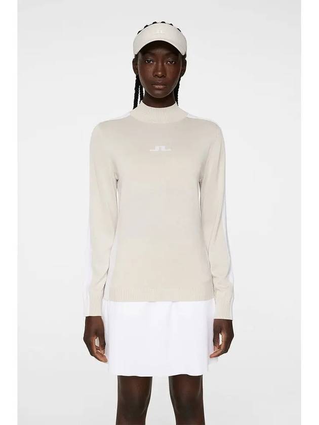 Women s Adia Knit Golf Sweater Moonbeam GWKW11673 U029 - J.LINDEBERG - BALAAN 2