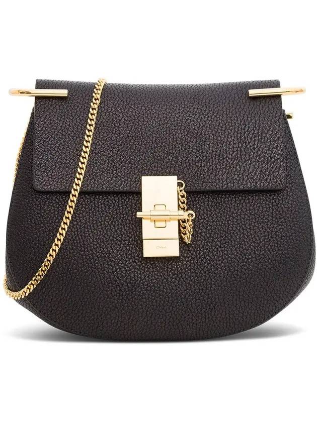 Drew Chain Shoulder Bag Black - CHLOE - BALAAN 1