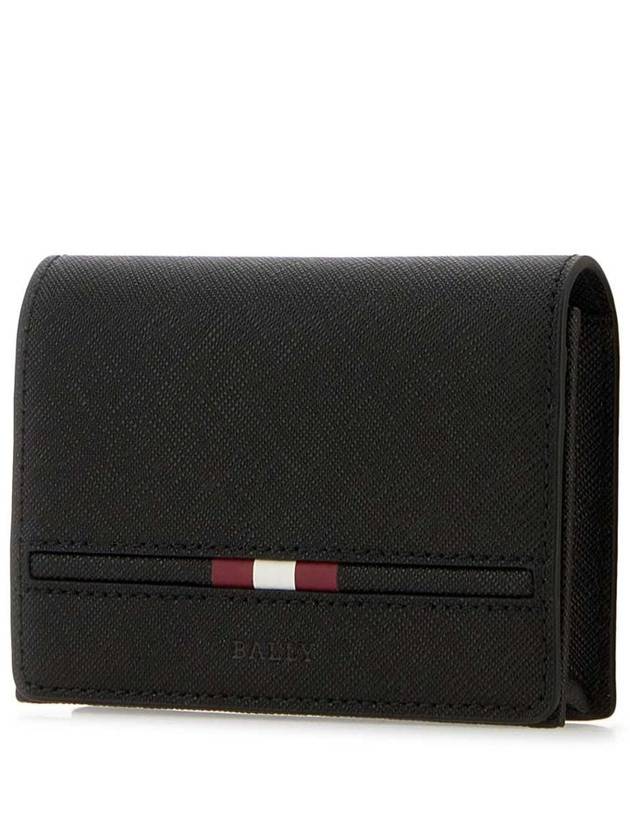 Logo Flap Card Wallet Black - BALLY - BALAAN 3