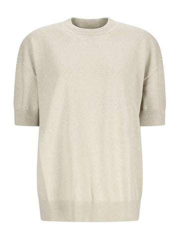 CREW-NECK KNITTED T-SHIRT - JIL SANDER - BALAAN 1