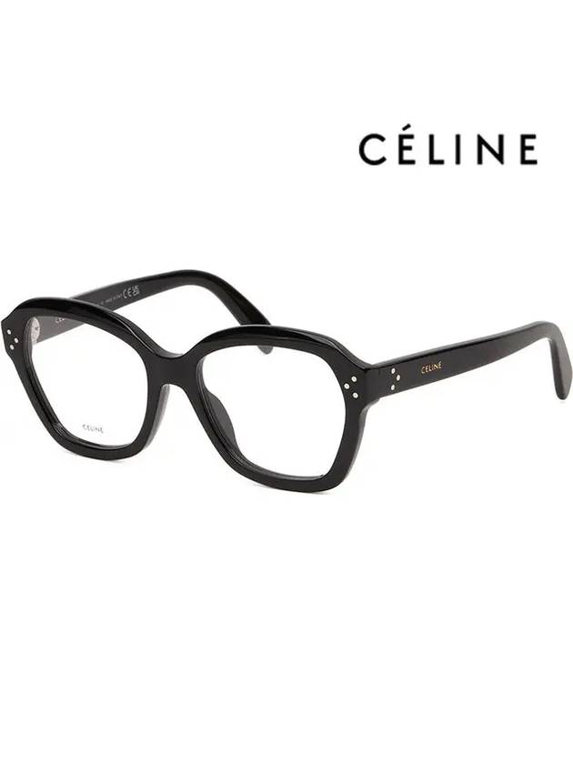 Glasses frame CL50100I 001 overfit black square horn - CELINE - BALAAN 1