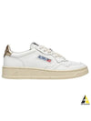 Medalist Goatskin Low Top Sneakers Gold White - AUTRY - BALAAN 2