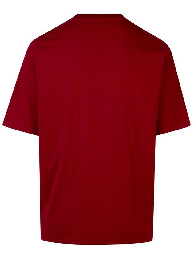 DSQUARED2 Burgundy Cotton T-Shirt - DSQUARED2 - BALAAN 3