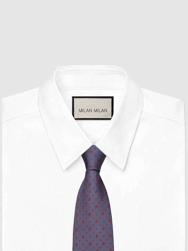 GG Dot Pattern Silk Tie Navy - GUCCI - BALAAN 3