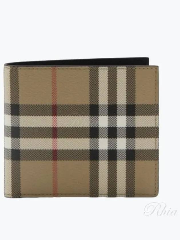 Check Half Wallet Beige - BURBERRY - BALAAN 2