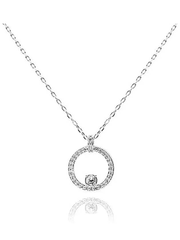 Constella Pendant Rhodium Plated Necklace Silver - SWAROVSKI - BALAAN 4