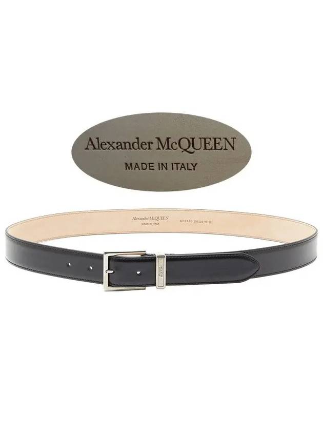 Logo engraved belt 625540 1XI0Y - ALEXANDER MCQUEEN - BALAAN 4