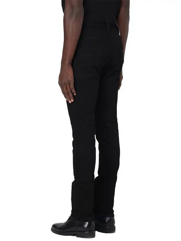 Cotton Back Logo Patch Jeans Black - DSQUARED2 - BALAAN 4