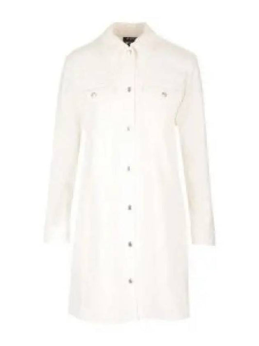 Alpine Denim Short Dress White - A.P.C. - BALAAN 2