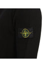 Crewneck Full Rib Wool Knit Top Black - STONE ISLAND - BALAAN 9