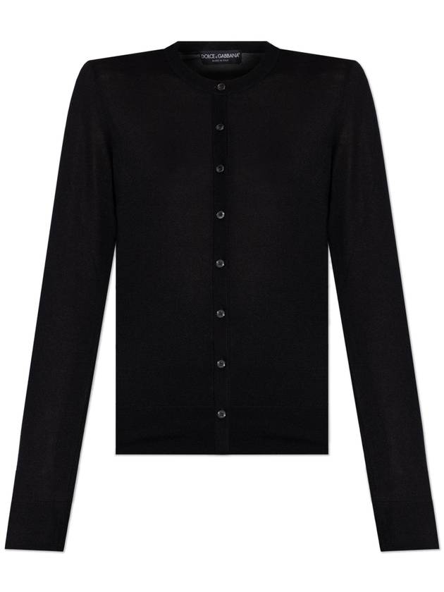 Dolce & Gabbana Cashmere Cardigan, Women's, Black - DOLCE&GABBANA - BALAAN 1