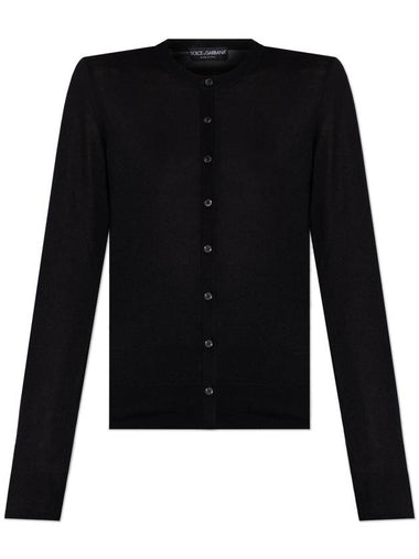 Dolce & Gabbana Cashmere Cardigan, Women's, Black - DOLCE&GABBANA - BALAAN 1