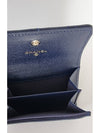 CC Logo Flap Caviar Card Wallet Navy - CHANEL - BALAAN 5