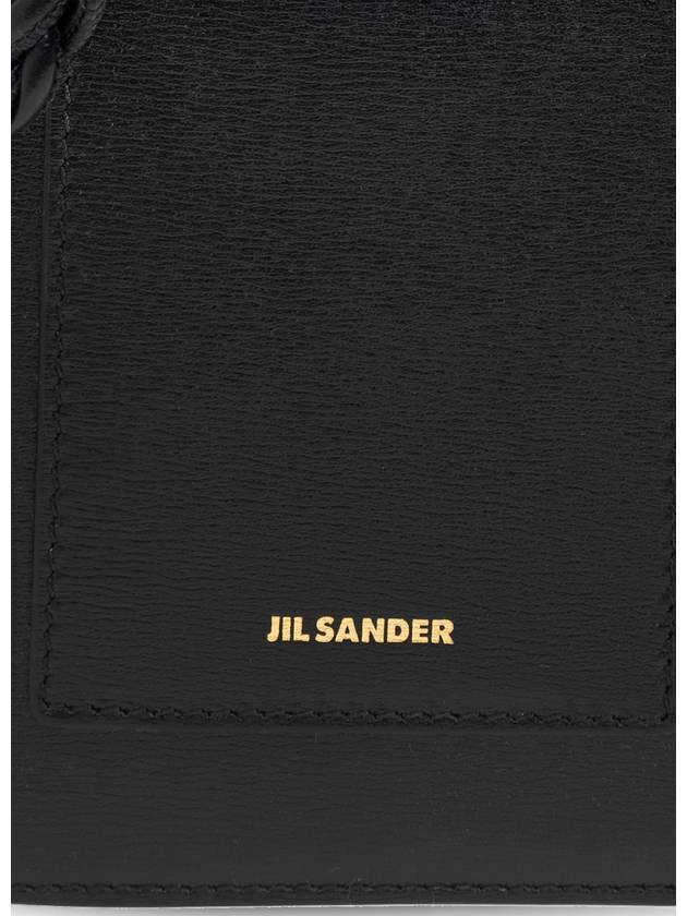 JIL SANDER Leather Phone Case, Women's, Black - JIL SANDER - BALAAN 6