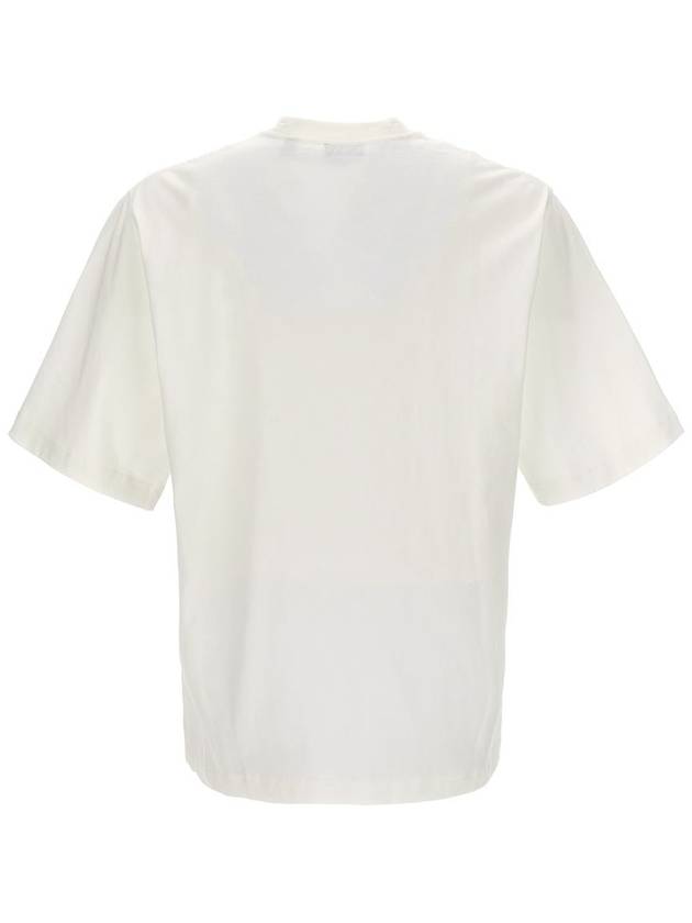 Rose Embroidered Logo Short Sleeve T-shirt White - BURBERRY - BALAAN 3