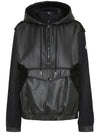 anorak hood padded black - MONCLER - BALAAN.