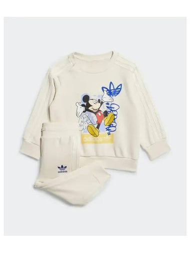 adidas KIDS Disney Mickey Mouse Crew Set Infant White IZ4606 - ADIDAS - BALAAN 1