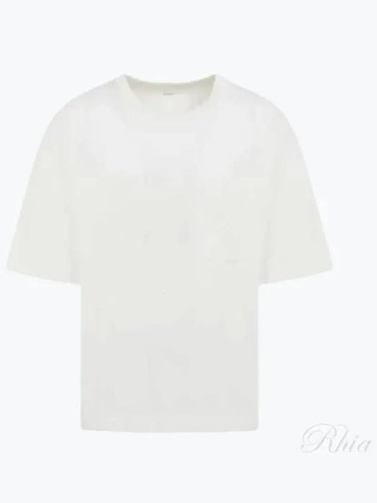 Boxy Short Sleeve T-Shirt Chalk - LEMAIRE - BALAAN 2