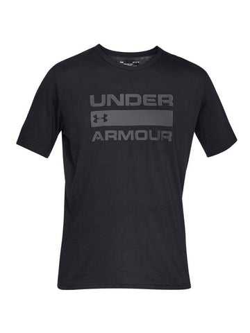 Team Issue Wordmark Short Sleeve T-Shirt Black - UNDER ARMOUR - BALAAN 1