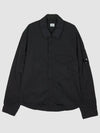 Chrome-R Pocket Over Long Sleeve Shirt Black - CP COMPANY - BALAAN 2