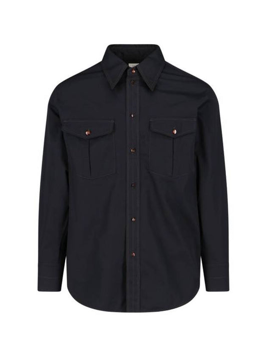 Western Long Sleeve Shirt Black - LEMAIRE - BALAAN 1