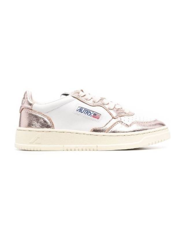 Women's Medalist Bi-Color Low-Top Sneakers Pink - AUTRY - BALAAN 1