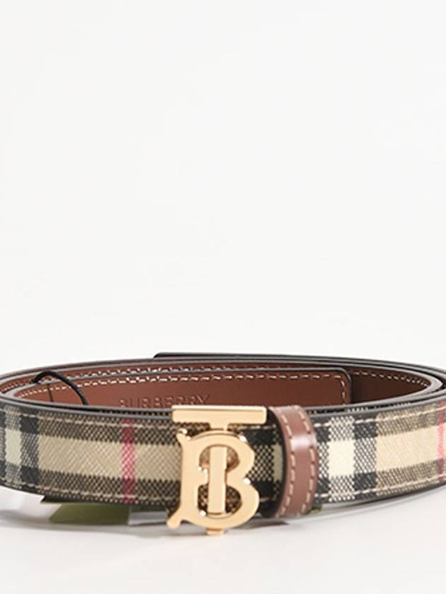 TB Vintage Check Reversible Belt Brown - BURBERRY - BALAAN 3