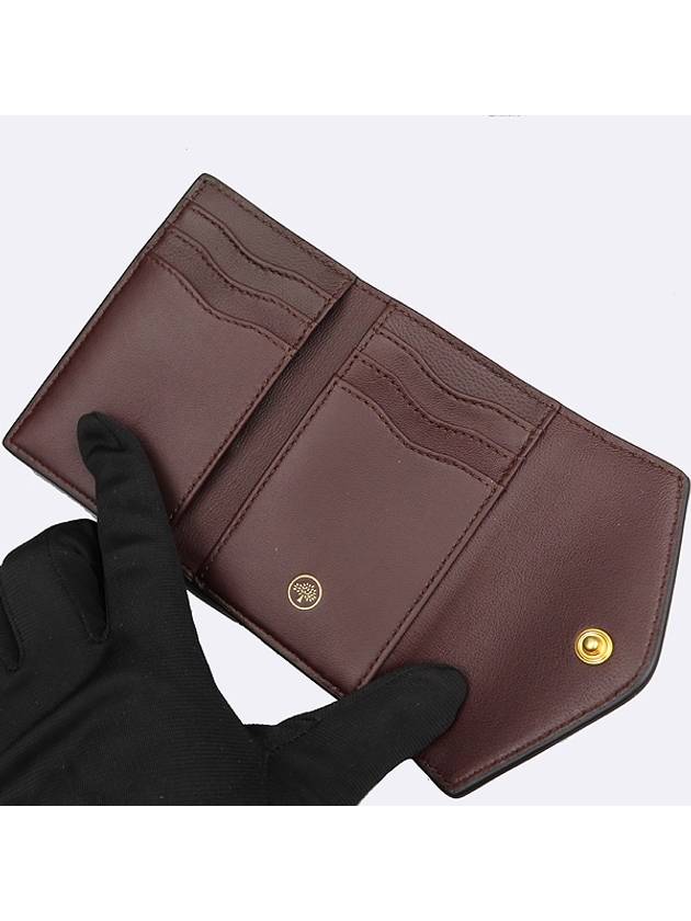 RL6447 Black color leather multi pocket half wallet - MULBERRY - BALAAN 3