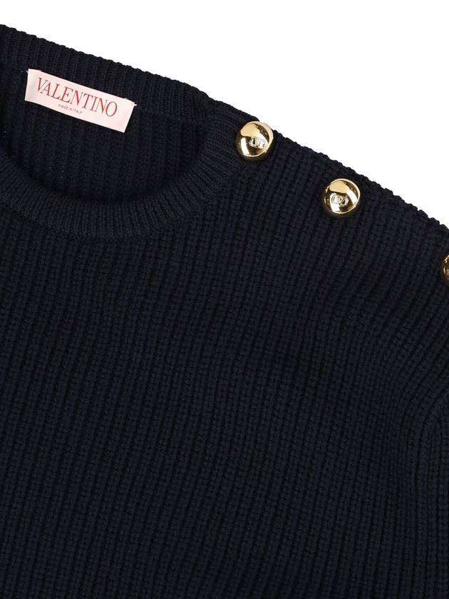 Valentino Garavani Sweaters Blue - VALENTINO - BALAAN 3