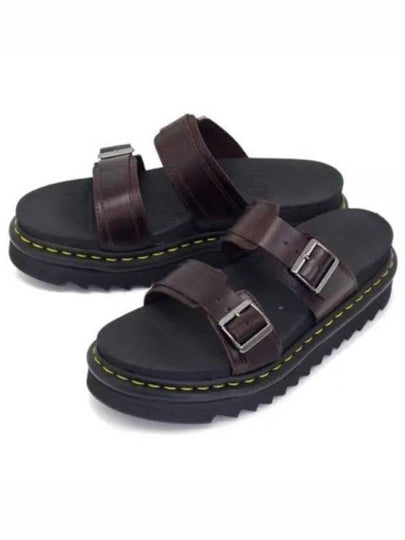 Miles Buckle Brando Leather Sandals Black - DR. MARTENS - BALAAN 2