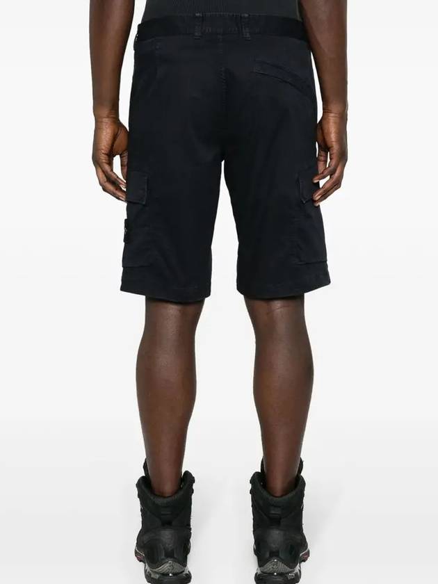 Compass Badge Cargo Shorts Blue - STONE ISLAND - BALAAN 5