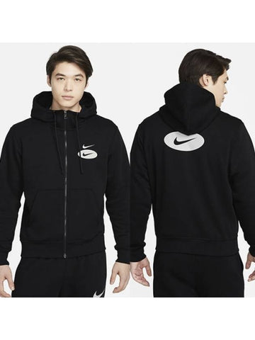 01-DM5341-010--NSW Swoosh League Hooded Zip Jacket-Black - NIKE - BALAAN 1