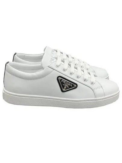 Triangle Logo Low Top Sneakers White - PRADA - BALAAN 2