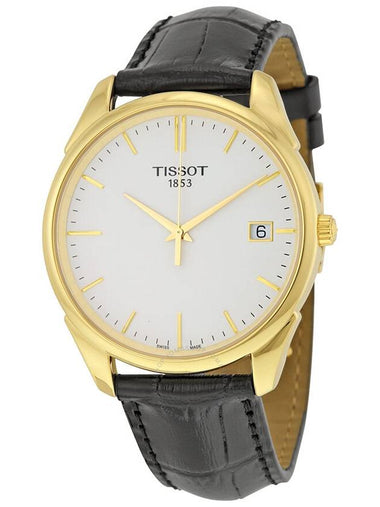 Tissot Vintage White Dial Black Leather Men's Watch T920.410.16.011.00 - TISSOT - BALAAN 1