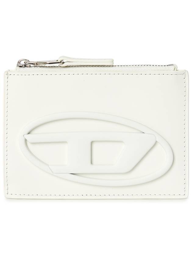 1DR Oval D Rodo Leather Card Wallet White - DIESEL - BALAAN 2